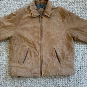 Vintage Men's leather Jacket Roundtree & Yorke SZ L needs to be cleaned/treated